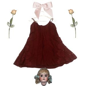 La Senza red wine slip bell shaped dress.